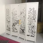 bình phong giá rẻ tứ quý 4 tấm