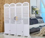 bình phong gỗ hiện đại kẻ ngang 4 tấm