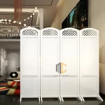 bình phong vách ngăn xếp gọn kín 4 tấm