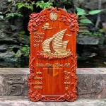 đốc lịch gỗ thuận buồm xuôi gió dát vàng