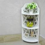 kệ góc cầu thang mắt lưới 3 tầng
