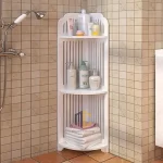 kệ góc nhà vệ sinh nan sọc 3 tầng