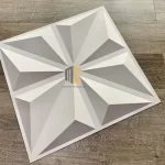 tấm nhựa ốp tường pvc 3d màu trắng