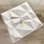 tấm ốp tường 3d karaoke kim cương màu trắng