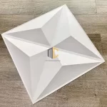 tấm ốp tường 3d văn phòng hình sao màu trắng