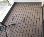 vỉ nhựa giả gỗ ban công hoàn thiện