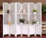 bình phong trang trí kèm đợt kẻ sọc 6 tấm
