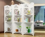 kệ gỗ bình phong nan chéo 6 tấm