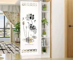 kệ vách ngăn phòng ngủ sen nước 1 vách 1 kệ