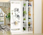 kệ vách ngăn phòng ngủ sen nước 1 vách 2 kệ