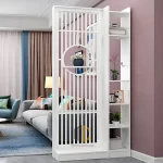 kệ vách ngăn văn phòng nan sọc 1 vách 1 kệ phải