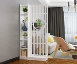 kệ vách ngăn văn phòng nan sọc 1 vách 1 kệ trái