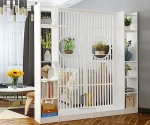 kệ vách ngăn văn phòng nan sọc 2 vách 2 kệ