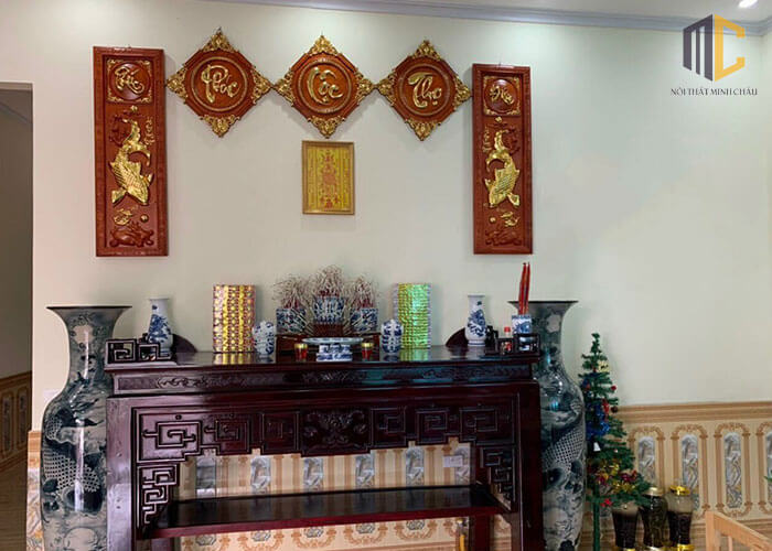tranh phúc lộc thọ treo bàn thờ có tốt không