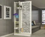 vách ngăn cnc chữ vạn liền kệ 1 vách 1 kệ trái