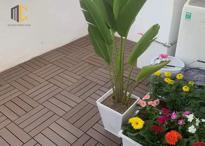 vỉ gỗ nhựa cafe kẻ tăm hoàn thiện