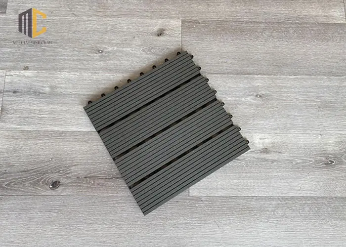 vỉ gỗ nhựa xanh đen kẻ tăm