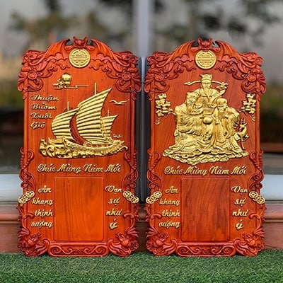 đốc lịch gỗ hương banner