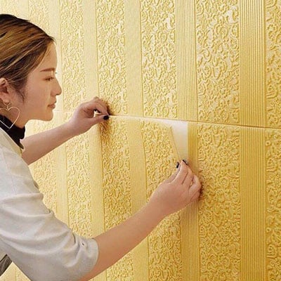 xốp dán tường hoa văn banner