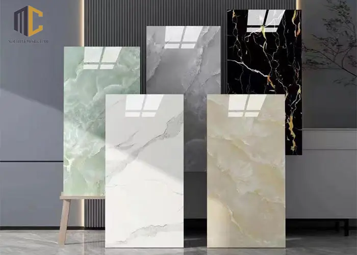 xốp dán tường phòng ngủ pvc vân đá