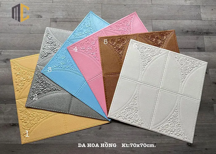 xốp dán tường phòng ngủ tân cổ điển 10