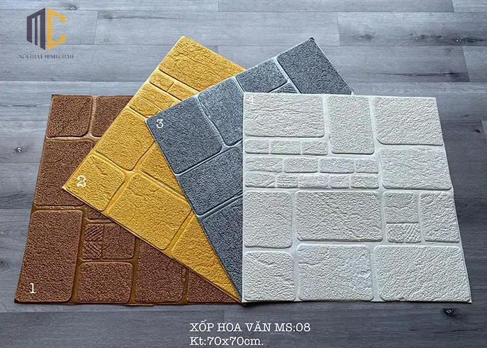 xốp dán tường phòng ngủ tân cổ điển 2