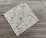 tấm xốp ốp tường 3d hoa thị màu trắng