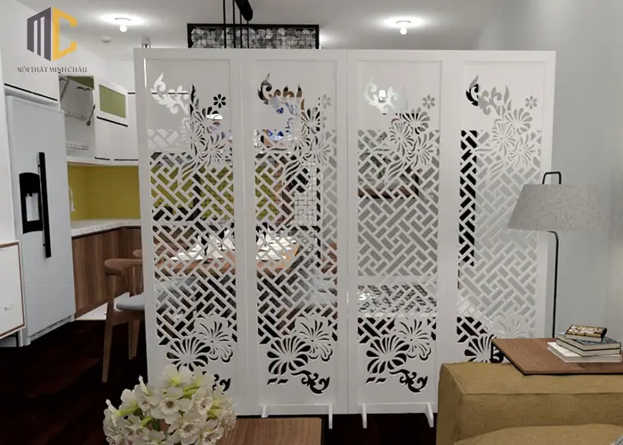 vách ngăn cnc sen lưới