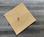 xốp dán tường da hoa hồng màu vàng kem