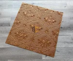 xốp dán tường tân cổ điển màu cafe
