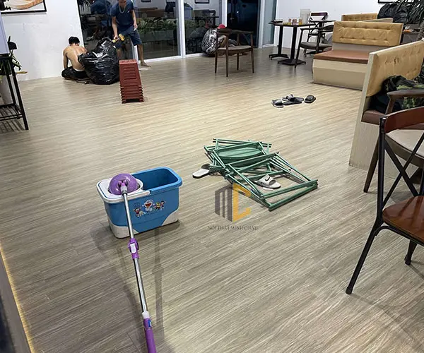 sàn gỗ trendwood t1269 12mm cốt nâu hoàn thiện