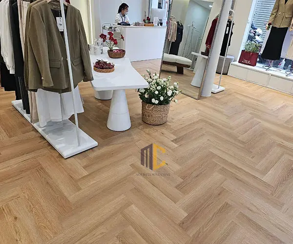 sàn nhựa hèm khóa xương cá ariano 7mm x606 đế cao su hoàn thiện
