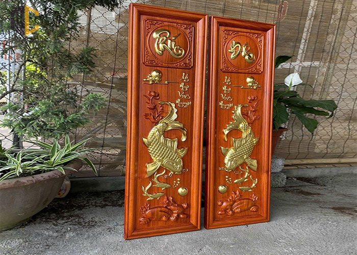 tranh cá chép trông trăng treo ở đâu