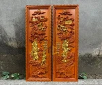 tranh gỗ công cha nghĩa mẹ dát vàng