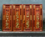 tranh gỗ vinh hoa phú quý dát vàng