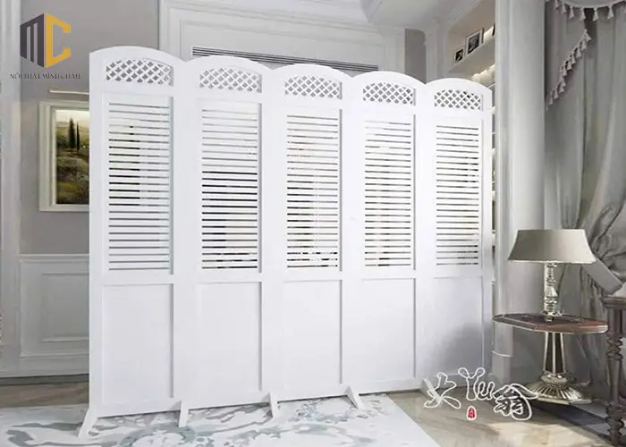 bình phong che giường ngủ kẻ ngang