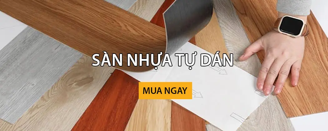 sàn nhựa tự dán banner