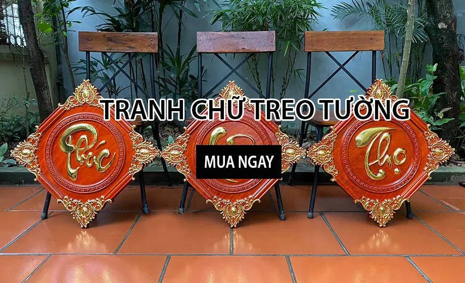 tranh chữ treo tường banner