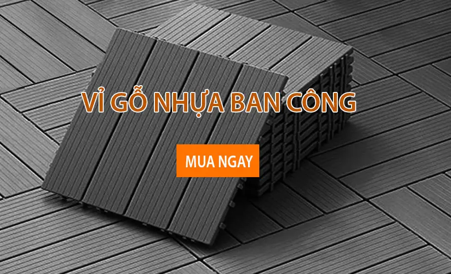vỉ gỗ nhựa ban công banner