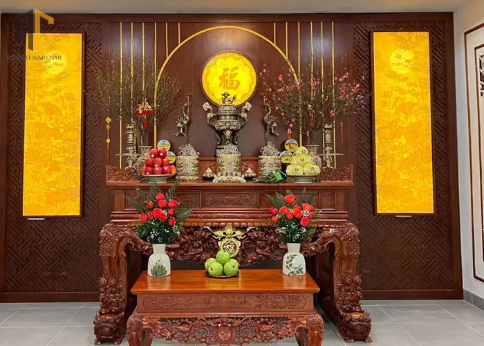 cách bày bộ đỉnh đồng ngũ sự