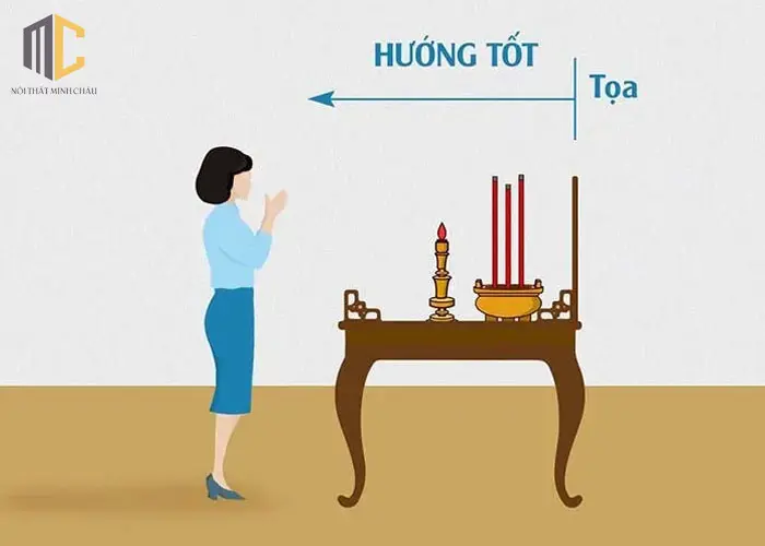 cách chọn hướng bàn thờ