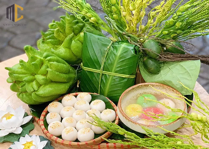 mâm cúng tết hàn thực